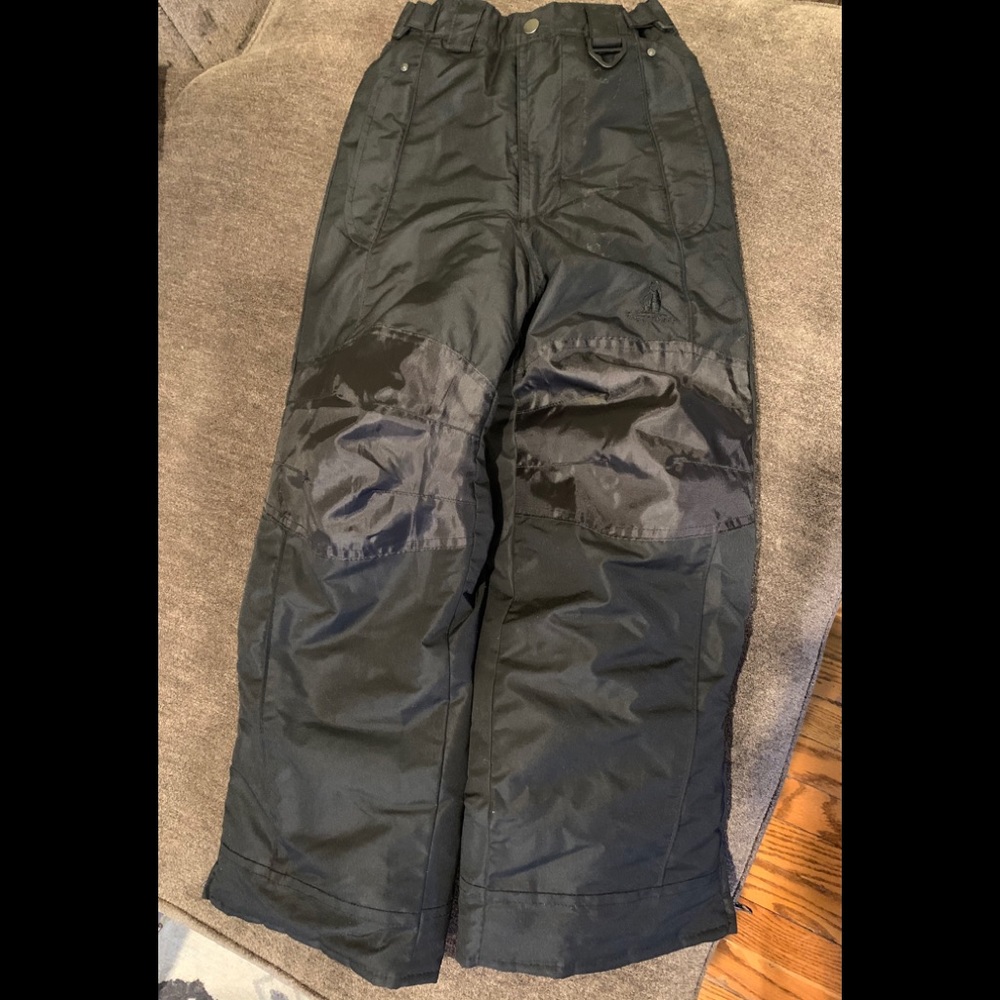 Kids Black Snow Pants Size 7/8 EUC